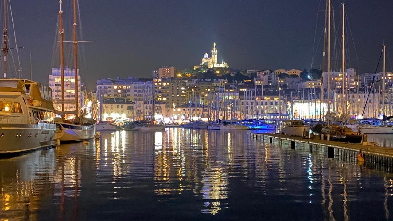 Escale Marseillaise, Grand T2 Calme, Pres Du Vieux Port Pour 2 A 4 Personnes, Nettoyage Rigoureux Apartment Marseille Exterior photo
